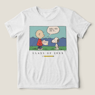 Erdnüsse Charlie Brown Snoopy Na Du Hast Es Gescha Tri-Blend Shirt