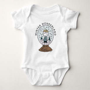 Erdnüsse Charlie Brown Snow Globe Baby Strampler