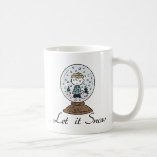 Erdnüsse   Charlie Brown Snow Globe Kaffeetasse