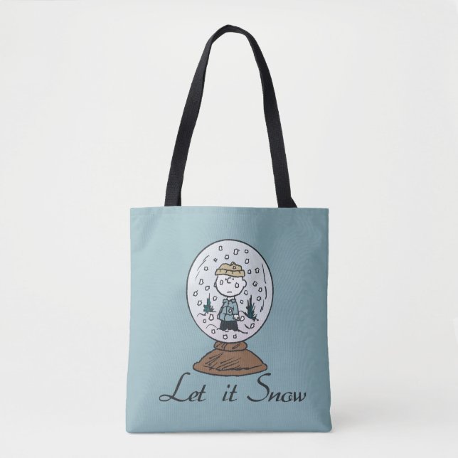 Erdnüsse | Charlie Brown Snow Globe Tasche (Vorderseite)