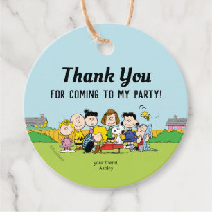Erdnüsse   Charlie Brown und Gang Birthday Geschenkanhänger