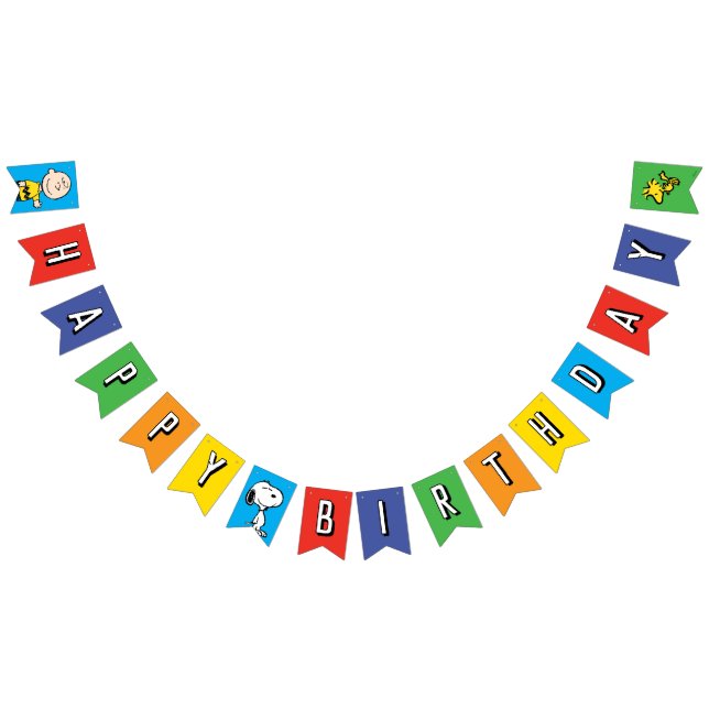 Erdnüsse | Charlie Brown und Gang Birthday Wimpelkette (Alle)