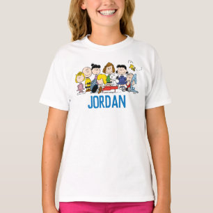 Erdnüsse   Charlie Brown und Gang   Name hinzufüge T-Shirt