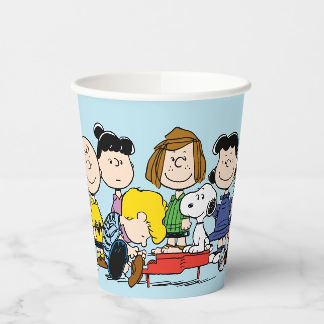 Erdnüsse | Charlie Brown und Gang Pappbecher (Links)