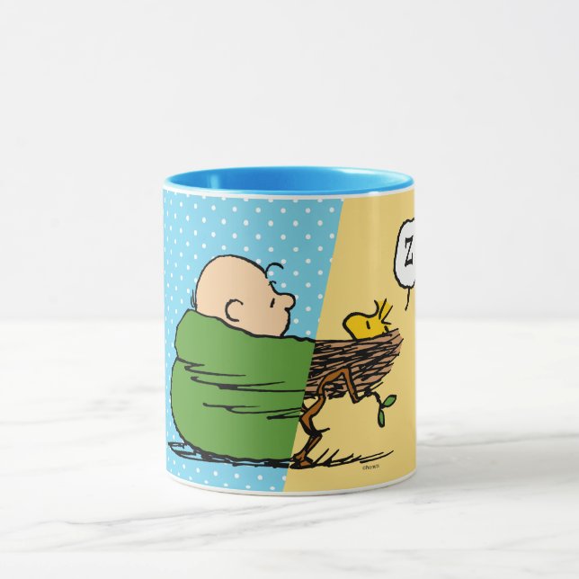 Erdnüsse | Charlie Brown & Woodstock Half & Half Tasse (Zentrum)