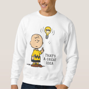 Erdnüsse Charlie Browns Idee einer Glühbirne Sweatshirt