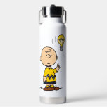 Erdnüsse | Charlie Browns Idee einer Glühbirne Trinkflasche<br><div class="desc">Karo in diesem tollen Peanuts-Design mit Charlie Brown.</div>