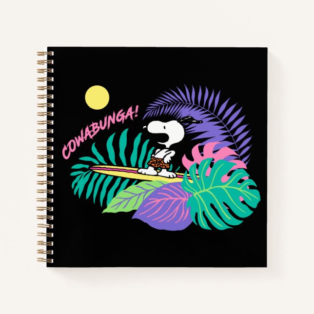 Erdnüsse | Cowabunga Snoopy Notizbuch (Vorderseite)