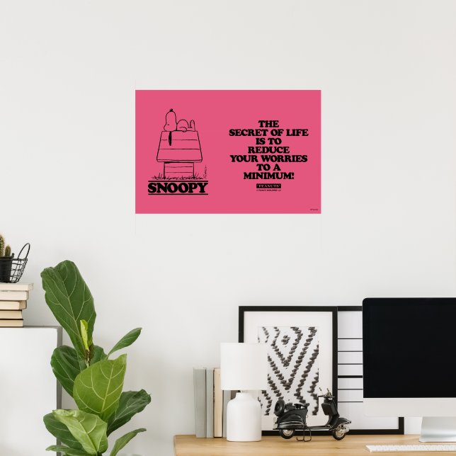Erdnüsse | Das Geheimnis des Lebens verbergen Poster (Heimbüro)