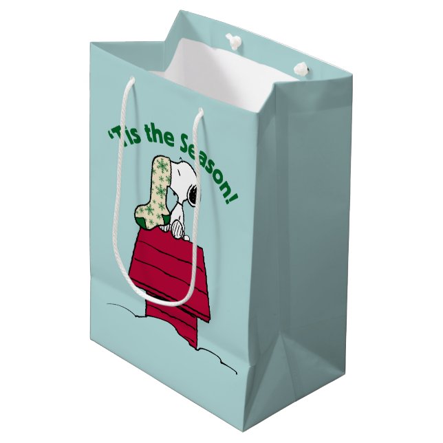 Erdnüsse | 'Das ist die Jahreszeit! Mittlere Geschenktüte (Vorderseite Schrägansicht)