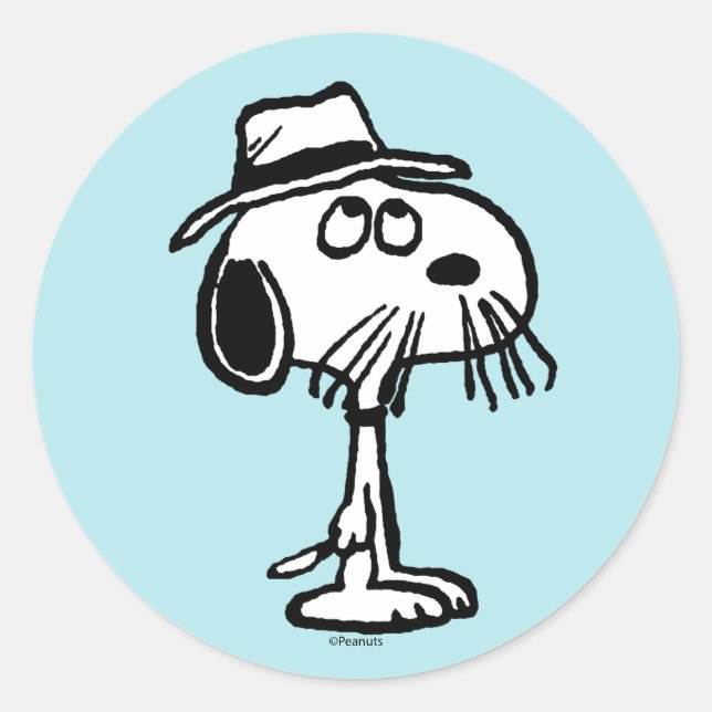 Erdnüsse | Der Brüderpike von Snoopy Runder Aufkleber (Vorderseite)