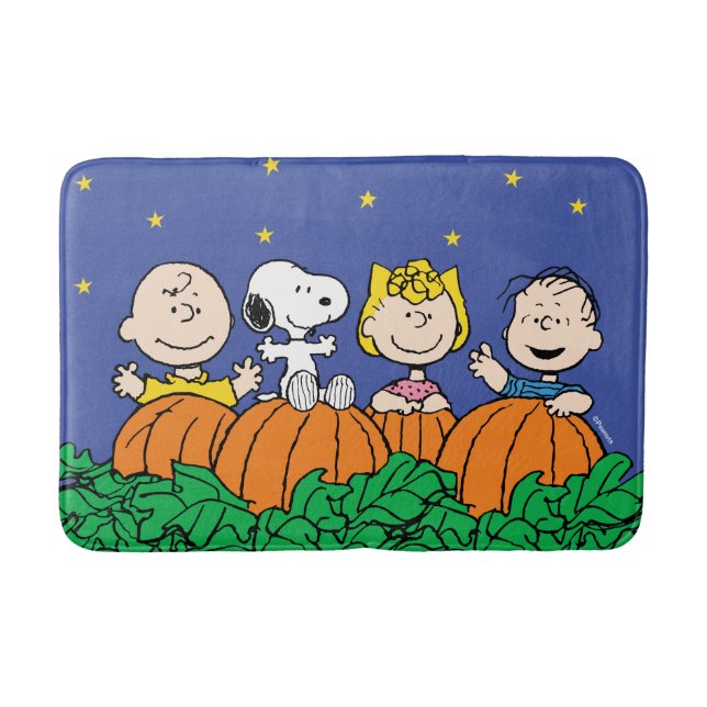 Erdnüsse | Der große Pumpkin-Patch Badematte (Vorderseite)