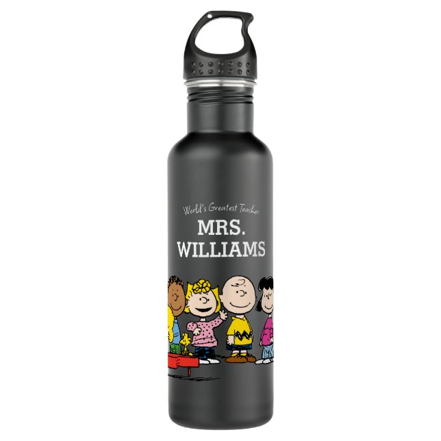 Erdnüsse | Die Gang Bestste Lehrerin Personalisier Edelstahlflasche (Vorderseite)