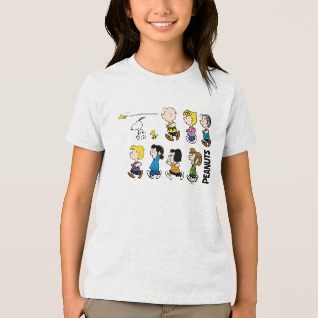 Erdnüsse | Die Gang geht vorwärts Tri-Blend Shirt (Vorderseite)