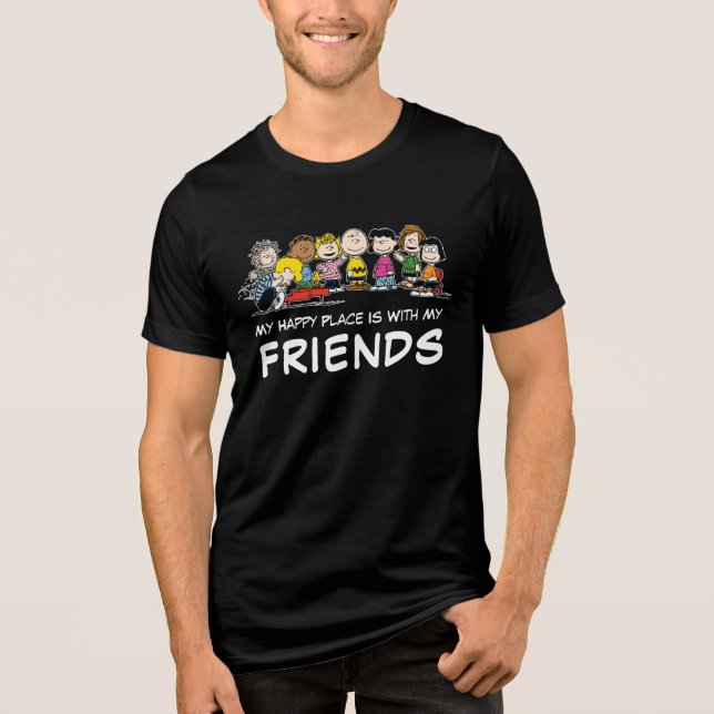 Erdnüsse | Die Gang um das Klavier Tri-Blend Shirt (Vorderseite)