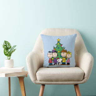 Erdnüsse   Die Gang um den Weihnachtsbaum Kissen