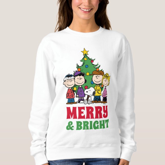 Erdnüsse | Die Gang um den Weihnachtsbaum Sweatshirt (Vorderseite)