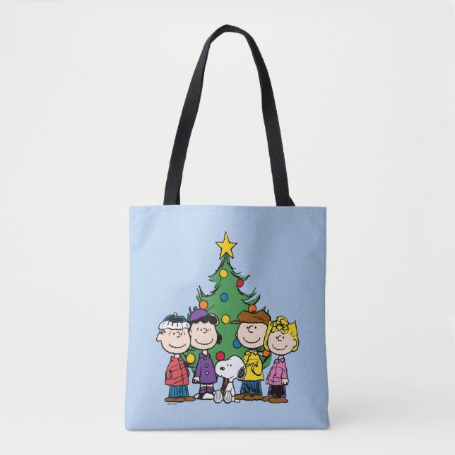 Erdnüsse | Die Gang um den Weihnachtsbaum Tasche (Vorderseite)
