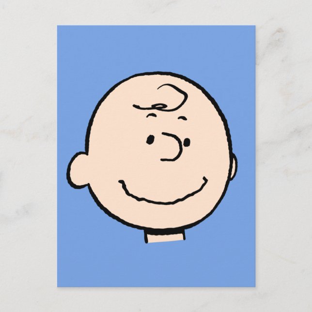 Erdnüsse | Ein Charlie Brown Smile Postkarte (Vorderseite)