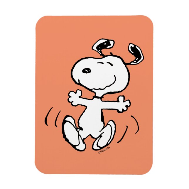 Erdnüsse | Ein Snoopy Happy Dance Magnet (Vertikal)