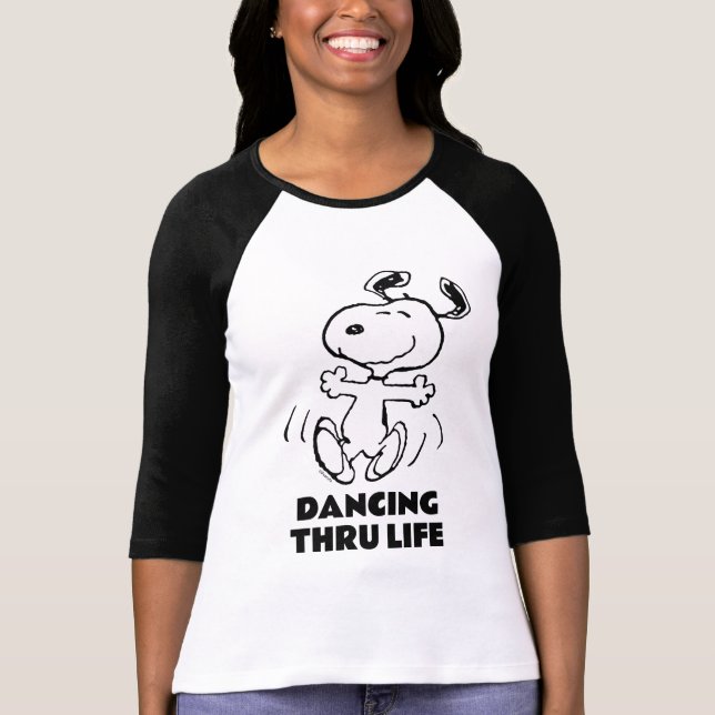 Erdnüsse | Ein Snoopy Happy Dance Tri-Blend Shirt (Vorderseite)