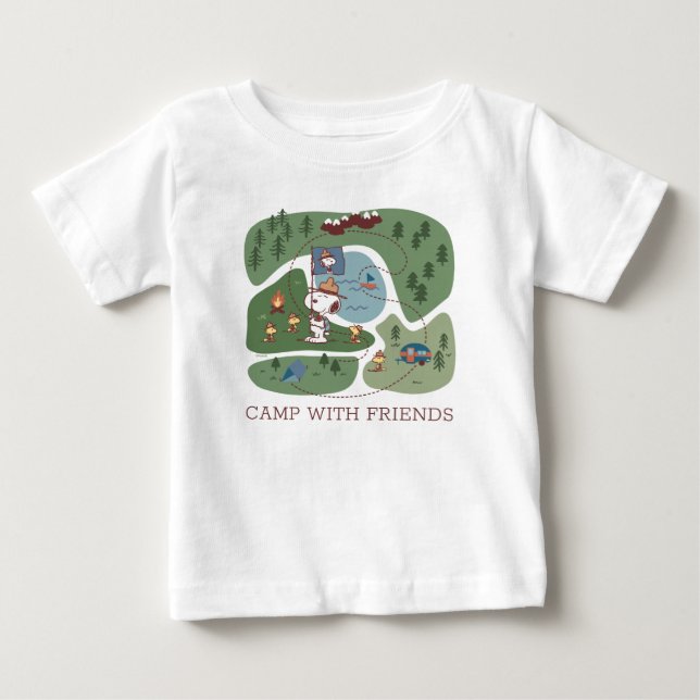 Erdnüsse | Eingebettet in den Bergcampingplatz Baby T-shirt (Vorderseite)