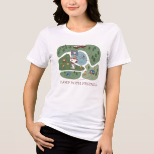 Erdnüsse Eingebettet in den Bergcampingplatz Tri-Blend Shirt