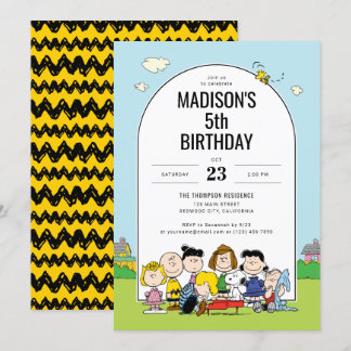 Erdnüsse | Franklin Birthday Einladung