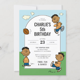 Erdnüsse | Franklin Boys Birthday Einladung