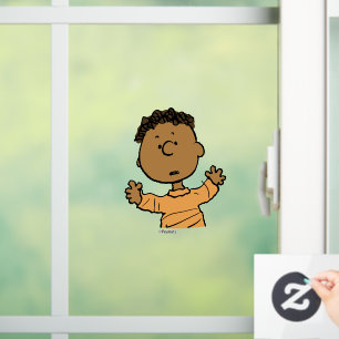 Erdnüsse   Franklin Look Fensteraufkleber