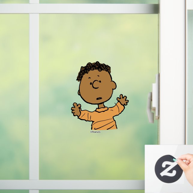 Erdnüsse | Franklin Look Fensteraufkleber (Zuhause)