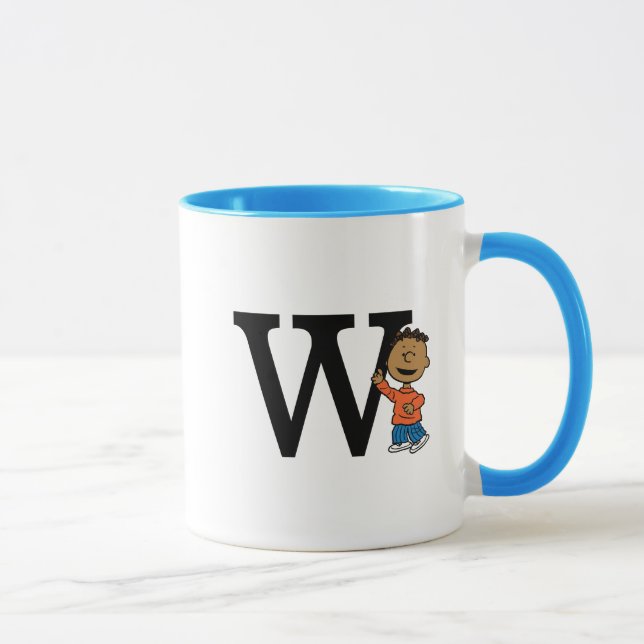 Erdnüsse | Franklin Monogram W Tasse (Rechts)
