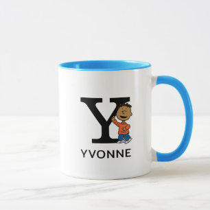 Erdnüsse Franklin Name & Monogram Y Tasse
