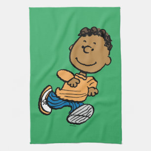 Erdnüsse Franklin Running Geschirrtuch