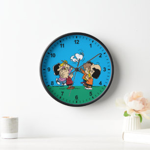 Erdnüsse   Freunde Spaß Uhr