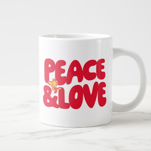 Erdnüsse | Frieden und Liebe Woodstock Jumbo-Tasse (Rechts)