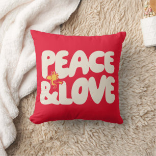 Erdnüsse   Frieden und Liebe Woodstock Kissen