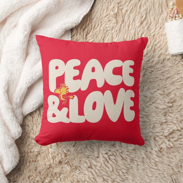 Erdnüsse | Frieden und Liebe Woodstock Kissen (Decke)