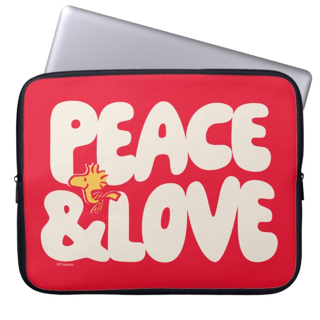 Erdnüsse | Frieden und Liebe Woodstock Laptopschutzhülle (Vorderseite)