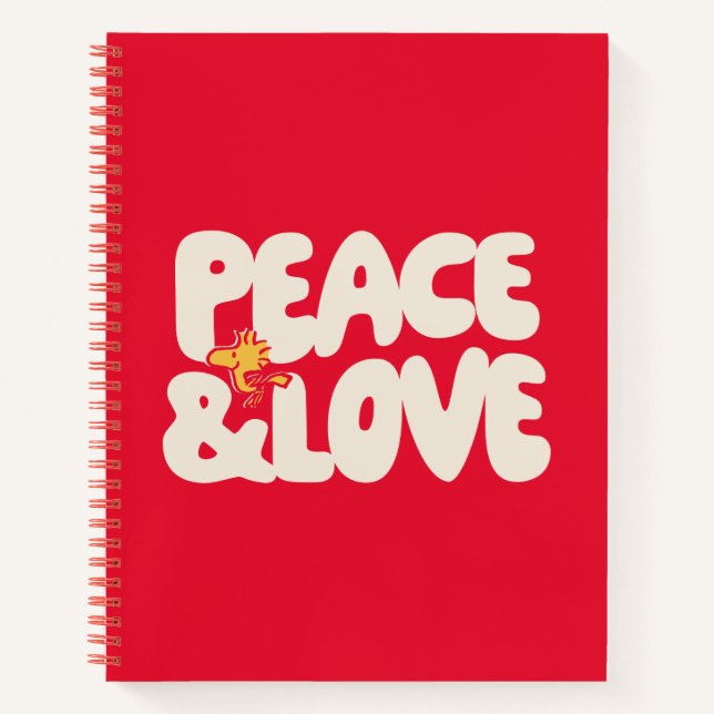 Erdnüsse | Frieden und Liebe Woodstock Notizbuch (Vorderseite)