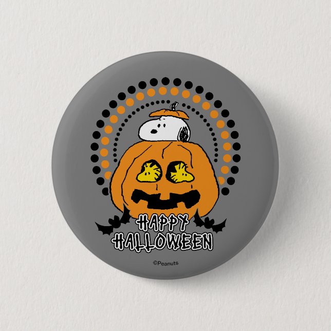 Erdnüsse | Frohe Halloween Button (Vorderseite)
