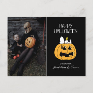 Erdnüsse   Frohe Halloween Snoopy & Jack O' Lanter Feiertagspostkarte