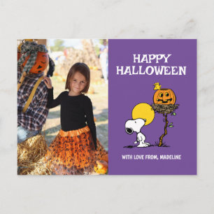 Erdnüsse Frohe Halloween Snoopy & Woodstock Feiertagspostkarte