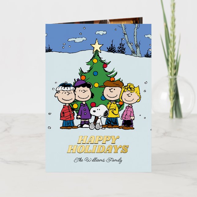 Erdnüsse Frohe Weihnachten | Geben Sie Ihr Foto un (Vorderseite)