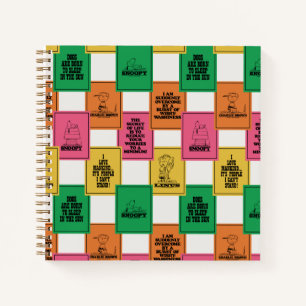 Erdnüsse   Fun Colorblock Muster Notizbuch