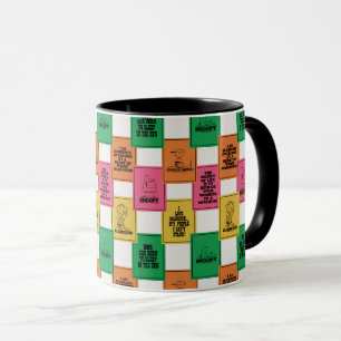 Erdnüsse Fun Colorblock Muster Tasse