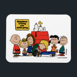 Erdnüsse | Glück ist eins der Gang Magnet<br><div class="desc">Das Glück ist tatsächlich Teil der Peanuts-Bande, wie in der geliebten Comic-Streifen und seinen verschiedenen Anpassungen dargestellt. Die Peanuts-Charaktere, trotz ihrer Fehler und Kämpfe, finden Freude in ihren nah-Strick-Freundschaften und gemeinsamen Erfahrungen.</div>