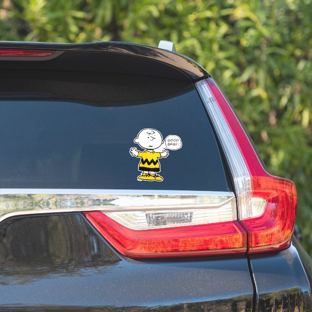 Erdnüsse | Good GTrauer Charlie Brown Aufkleber (Auto Seite)
