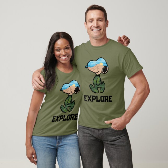Erdnüsse | Große Snoopie im Freien T-Shirt (Unisex)
