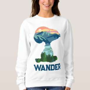 Erdnüsse Großes Portrait aus Snoopy im Freien Sweatshirt